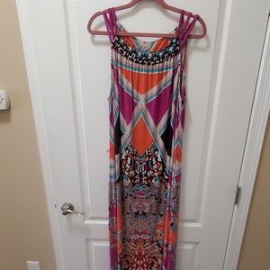 Tribal boho geometric print summerdress
